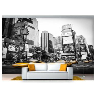 Imagem de Papel De Parede Cidade Prédios Ny Taxi 3D Ncd169
