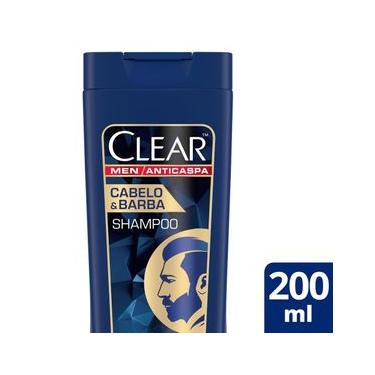 Imagem de Shampoo Clear Men Anticaspa Cabelo & Barba 200ml