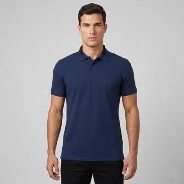 Imagem de Camisa Polo Dudalina Jacquard Gola Masculino-Masculino