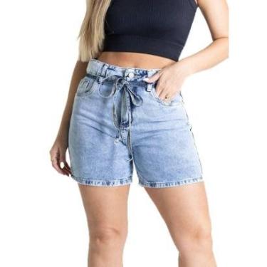Imagem de Shorts Jeans Sawary - 281130 - Azul médio 42-Feminino