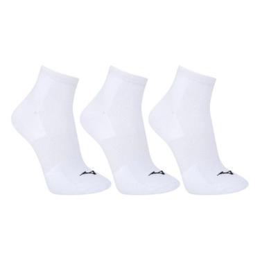 Imagem de Kit Meia Mizuno Cano Curto Prime 3 Pares, Branco, Preto, 33/38