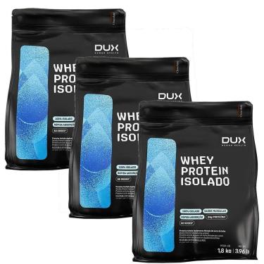 Imagem de Kit 3X Whey Protein Isolado - 1800g Refil Chocolate - Dux Nutrition-Masculino