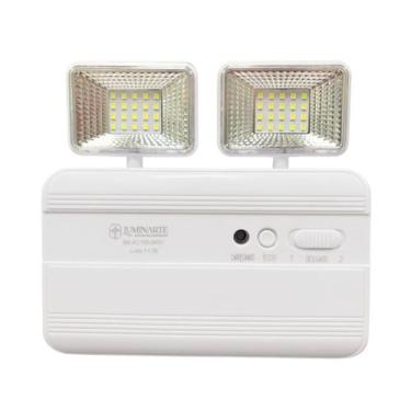 Imagem de Luminária De Emergência Bloco 40 LEDS 8W Bivolt Bateria até 5 horas Lu