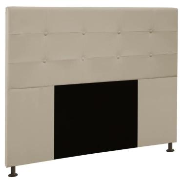 Imagem de Cabeceira Cama Box Casal Queen 160cm Safira Sintético I02 Bege - Mpozenato
