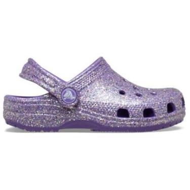 Imagem de Sandália Crocs Classic Fantasy Glitter Clog T Purple-Unissex