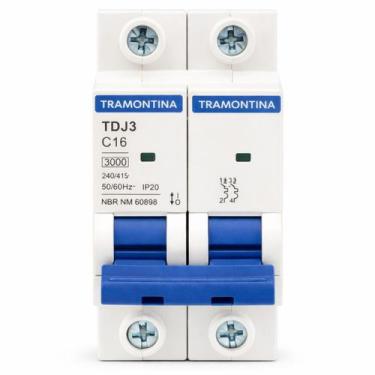 Imagem de Disjuntor Din Tramontina 2X16A Curva C