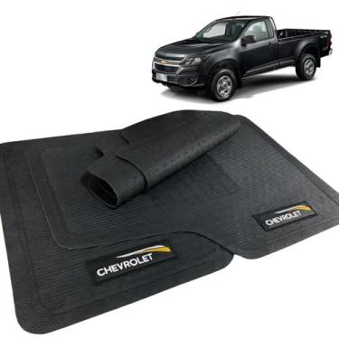 Imagem de Jogo Tapete S10 2016 2017 2018 2019 Borracha com Logo - CHEVROLET