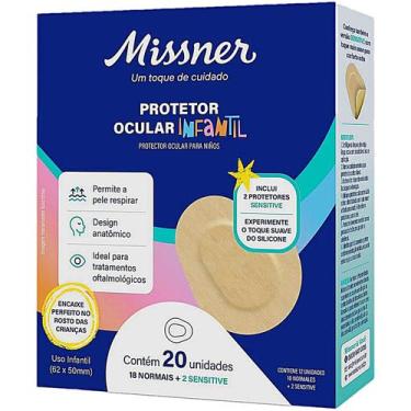 Imagem de Protetor Ocular Infantil Adesivo Acrilico 20 unidades - Missner