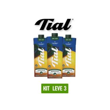 Imagem de Suco tial 100% maracujá 1l - kit 3 unidades