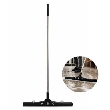 Imagem de Rodo Multiuso Cabo Inox 44cm Preto EVA Duplo Substituível - FRIGOPRO