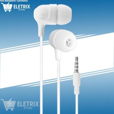 Imagem de Fone De Ouvido Com Fio e Com Microfone Alta Resolução P3 Extra Bass - 