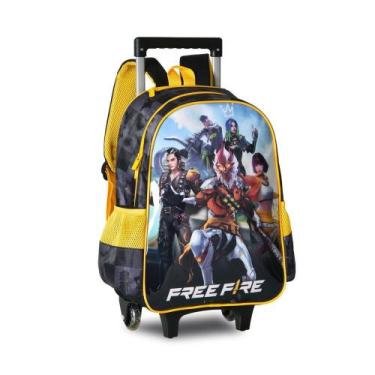 Imagem de Mochila De Rodinhas escolar infantil para criança FreeFire - Clio