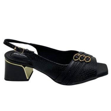 Imagem de Sandalia Piccadilly Feminina 543093, Preto, 35