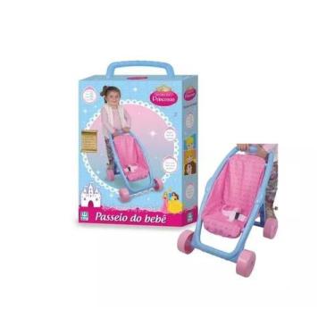 Imagem de Carrinho de boneca passeio do bebe princesas 47cm 0790 - nig - NIG BRI