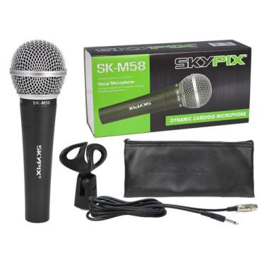 Imagem de Microfone Dinamico Profissional Tipo Shure Beta Sm58 Prof - SKYPIX