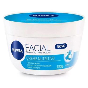 Imagem de Creme Facial Nivea Cuidado Nutritivo 100g - Hidratação Intensa e Leve