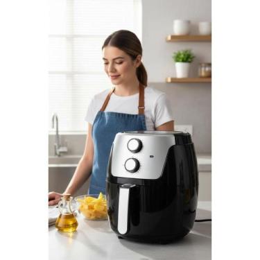 Imagem de Air Fryer 4,2L Dura Mais 1500W 127V Preco Bom - Britânia, Preto, 110V