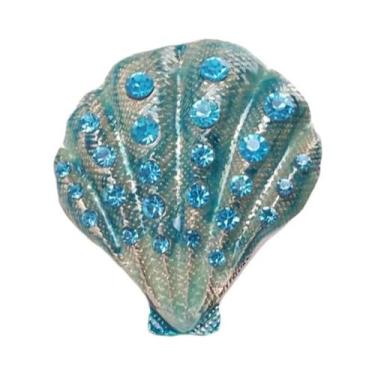 Imagem de Broche De Estrela-do-mar Esmaltado Unissex Feminino Com Pérola E Conch