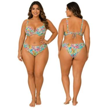 Imagem de Biquíni Feminino Plus Size de Aro Sem Bojo Com Calcinha BomBom e Fio D