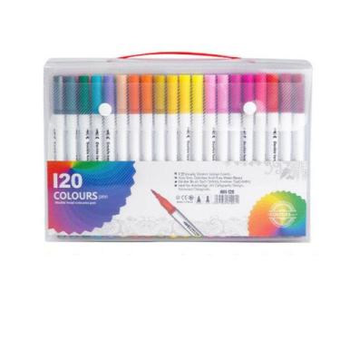 Imagem de Marcador Caneta Brush Pen Dual 120 Cores - Yins Paper