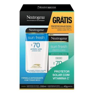 Imagem de Kit Protetor Solar Fps 70 Neutrogena Sun Fresh 200ml Grátis Protetor S