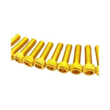 Imagem de Parafusos E Porcas Universais Coloridos De 6MM Para Motocicletas - Kit