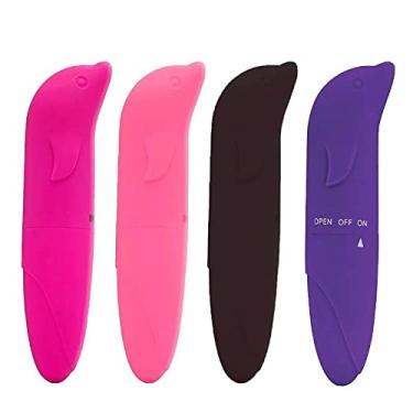 Imagem de VIBRADOR FEMININO MASSAGEADOR PONTO G GOLFINHO 12 X 2,5 CM AVELUDADO - LENS IMPORTS