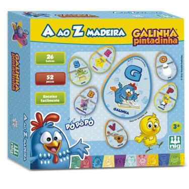 Imagem de Aprender A ao Z Pedagógico 52 Pçs - Galinha Pintadinha- Nig
