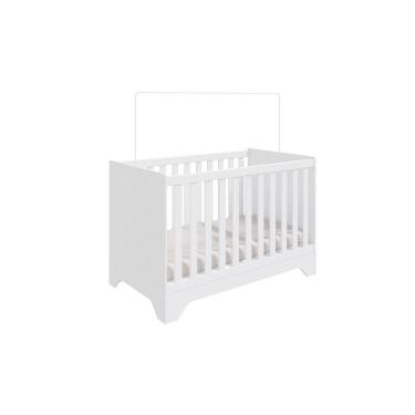 Imagem de Berço Móveis Peroba Popy Retrô em MDF Branco Birlho