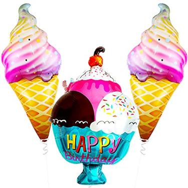 Imagem de Huge, Ice Cream Balloon Kit - 37 Inch, Ice Cream Party Decorations | Ice Cream Balloons for Ice Cream Birthday Party Decorations | Ice Cream Theme Party Decorations | Two Sweet Birthday Decorations