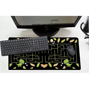 Imagem de Mouse Pad/Desk Pad Grande 30x70cm - Infantil Labirinto Dino
