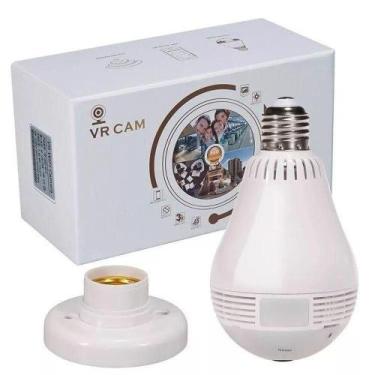 Imagem de Lampada Camera Celular 3D Wifi V380 Cam Monitoração - Vr Cam