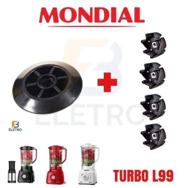 Imagem de 4 Arrastador Do Copo + 1 Arraste Do Motor Liquidificador Mondial Turbo