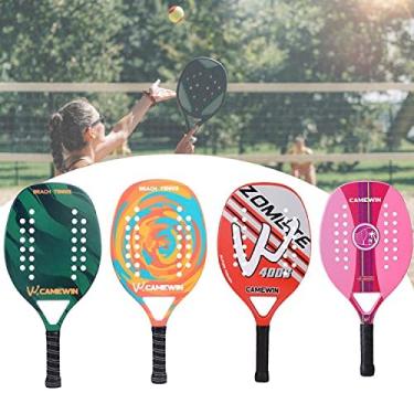 Imagem de Raquete Para Beach Tennis Profissional Em Fibra Carbono Com Capa Protetora - Camewin - Cores Sortidas