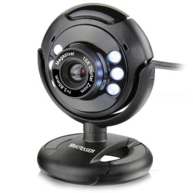 Imagem de Webcam 16Mp Night Vision Com Microfone Usb Wc045 Multilaser