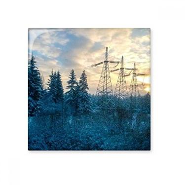 Imagem de Cenário florestal verde ciência natureza azulejo brilhante decalque pedra adornada tijolo vitrificado