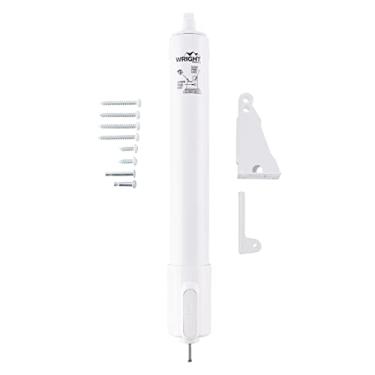 Imagem de Wright Products Tela pneumática resistente e fecho de porta de tempestade com EZ-Hold – velocidade ajustável, durável e fácil instalação, para portas de balanço (tranissional, branco)