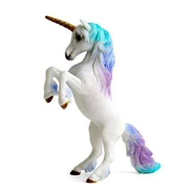Imagem de  Estatuetas de unicórnio Animais míticos Modelo Cavalo Voador Figuras de Ação para Coleção de Decoração de Casa (Unicórnio em pé)