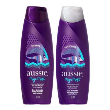 Imagem de Kit  Aussie Moist 180ml: Shampoo + Condicionador Mega Moist