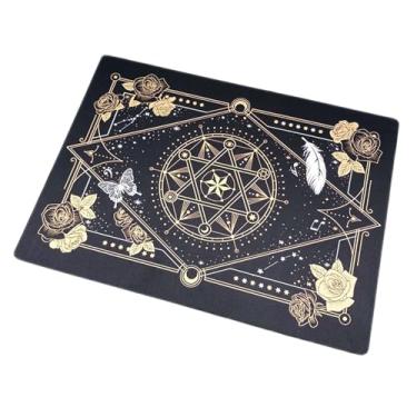 Imagem de Tachiuwa Tapete de costura, tapete de corte, mesa, almofada de escrita, placa de corte artesanal, tapete artesanal para acessórios de costura, faça você mesmo, Ouro Preto 22x30cm