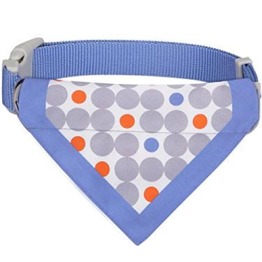 Imagem de Blueberry Pet 7 padrões unissex de bolinhas chilling verão azul mistura de algodão lenço lenço bandana coleira ajustável para cães, pequeno, pescoço 30,48 cm - 40,64 cm