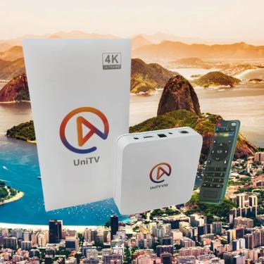 Imagem de UNITV V10 Aparelho Conversor de Smart Tv Box Android 11 Internet Tv Assista Filmes  Séries  Desenhos