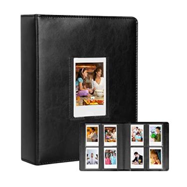 Imagem de Álbum de fotos com 288 bolsos para câmera instantânea Fujifilm Instax Mini 11 9 Evo Liplay 90 70 40, álbum de fotos 2 x 3 com capa transparente para janela para papel fotográfico Zink de 5 x 7,6 cm, Polaroid Snap Z2300 filme 2 x 3 polegadas (preto)