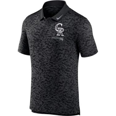 Imagem de Nike Camiseta polo masculina MLB Next Level, Colorado Rockies - Preto, GG