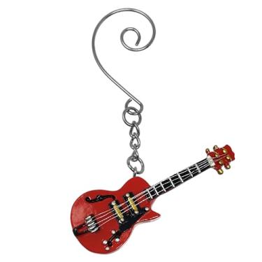 Imagem de (Semi-Acoustic) - Guitar Ornament - Red Electric Guitar - Semi-acoustic - 9.5cm - Guitar Gifts, Music Student, Guitar Player, Musician