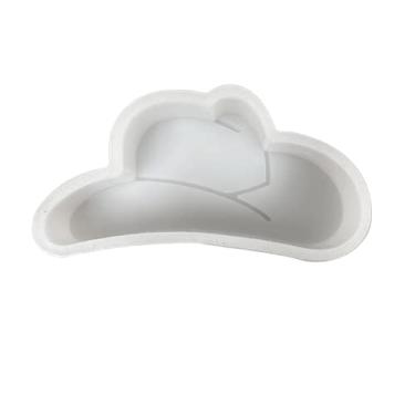 Imagem de Chapéu de cowboy Freshie molde 3,8 cm T x 8,9 cm L x 2,5 cm P couro masculino do sul ocidental para suprimentos de contas aromáticas perfumadas, resina, vela de carro, forno de sabão seguro para assar