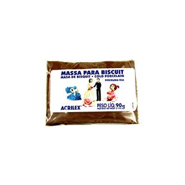 Imagem de Massa De Biscuit Ou Porcelana Fria Acrilex 90G Marrom, Acrilex