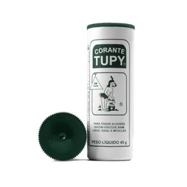 Imagem de Corante Para Tingir Tecidos Roupa Artesanato 45g Tupy (Verde)