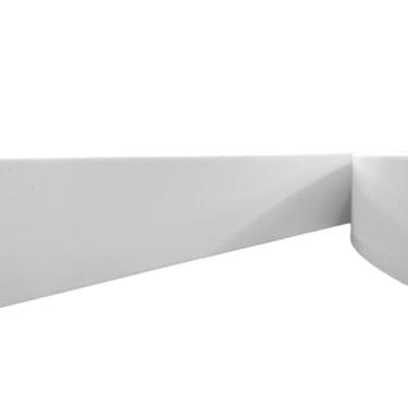 Imagem de Moldura Rodameio Painel Ripado Eva Autocolante Liso 7cmx5mm 10 Metros (Branco)