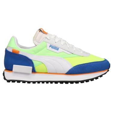 Imagem de PUMA Tênis infantil unissex Future Rider, Puma branco efervescente Lime-puma Royal, 6 Big Kid